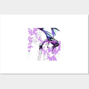 LEAF PURPLE TOILE DRAGON DAYS Posters and Art